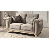 Loveseat - Linen Modern Design for Small Space Living Room