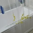 thumbnail image 4 of Cortina de ducha de tejido PEVA antimoho, antibacteriano e hidrófugo con 12 anillas para cortina de baño, 180 x 200 cm Adepaton LN-0328, 4 of 5