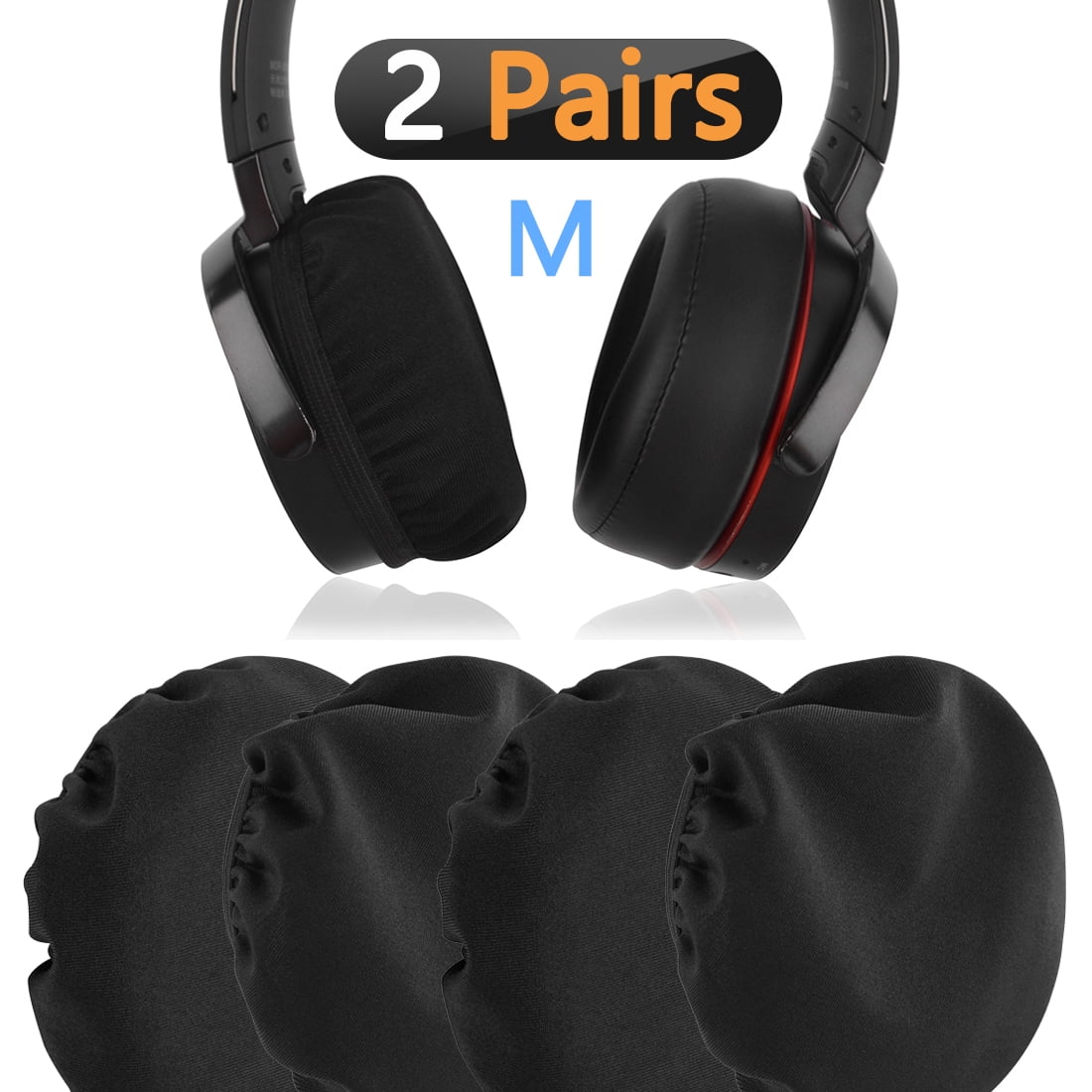 Geekria Flex Fabric Headphone Earpad Covers / Stretchable and Washable