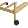 thumbnail image 5 of Redmon Bamboo Kitchen Storage Cart with Wine Rack, 15.25Wx15.25Dx31.5H, 5 of 6