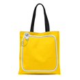 thumbnail image 1 of JSDART Sac Fourre-Tout en Toile Boîte à Texte Jaune pour Citations Ampoule Noir Durable Réutilisable Sac d'Épicerie à Bandoulière, 1 of 1