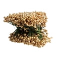 thumbnail image 2 of simhoa 500pcs 1000 Heads Double Heads Mini Fake Fruit Artificial Berries Gold, 2 of 8