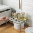thumbnail image 4 of Boreal Craft Kitchen Cabinet Shelf Retractable Drain Rack Rack Pantry Storage Bathroom Bedroom Table Rubber Drying Mat for Kitchen Counter over The Dish Storage Rack Dish Drying Rack Collapsible Large, 4 of 7