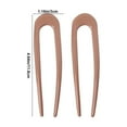 thumbnail image 3 of Wioihee 2 Pieces Metal French Hair Pins U Shaped Hair Pins U Vintage forks Sticks Pin for Updo Buns Women Hairstyle Accessories, 3 of 6