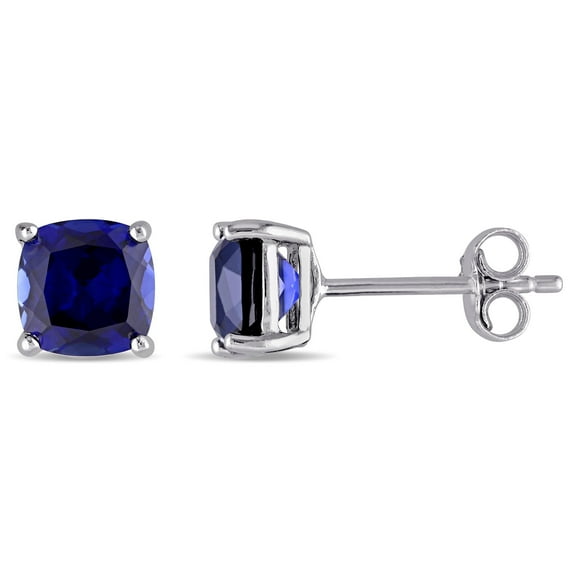 Everly Women's Created Sapphire Sterling Silver Earrings