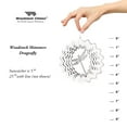 thumbnail image 4 of Woodstock Wind Chimes Woodstock Rainbow Makers Collection, Woodstock Shimmers, Nature 5" Silver Wind Shimmer SHNDR, 4 of 8