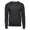 thumbnail image 1 of Tee Jays - Jersey de cuello redondo mezcla Merino para chico hombre (Gris oscuro) Tee Jays UTPC3420_darkgrey, 1 of 1