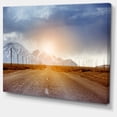 thumbnail image 2 of Straight Road under Blue Sky - Large Landscape Canvas Art, 2 of 4