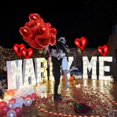 thumbnail image 6 of AOWEE Valentine Day Decoration, Red Heart Balloons Set with 1000Pcs Artificial Red Rose Petals for Anniversary Romantic Decorations, Valentine's day party Wedding Flower Decoration, 6 of 7