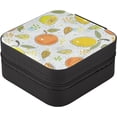 thumbnail image 3 of Coolnut Style Lemon Jewelry Box for Women Girls,PU Leather Travel Jewelry Organizer Portable Jewelry Storage Holder for Earrings Rings Necklaces Bracelets Women Gifts, 3 of 7