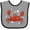 Heather and Black, variant on Inktastic Gideon's Crab Boys Baby Bib