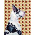 thumbnail image 1 of 11 x 15 In. Great Dane Fall Leaves Portrait Flag, Garden Size, 1 of 1