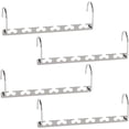 thumbnail image 1 of Soluciones inteligentes para guardarropas, perchas mágicas en cascada para un espacio de armario eficiente, perchas de metal antideslizantes con diseño de gancho actualizado (paquete de 4), 1 of 7
