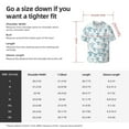 thumbnail image 4 of Lafuoo Hand Drawn Turtle Pattern Men's Cuban Collar Short Sleeve Shirt, Button-Down Resort Beach Pocket Shirt-3X-Large, 4 of 7