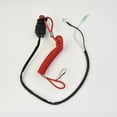 Outboard Cut off Boat Motor Kill Stop Switch W/Safety Tether Lanyard