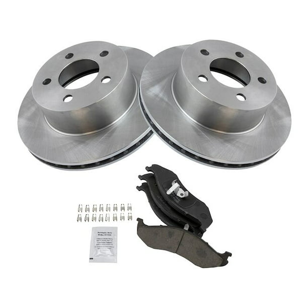 Front Brake Pad and Rotor Kit - Compatible with 1990 - 1995, 1997 - 1999 Jeep  Wrangler 1991 1992 1993 1994 1998 