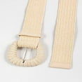 thumbnail image 3 of Fvsianol Women Waist Belt Dress Waistband Waist Belt Retro Bohemian Wide Handmade Pin Buckle Adjustable Clothing Accessories Women Pants Belt, 3 of 9