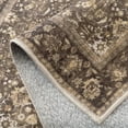 thumbnail image 7 of 2x12 Runner Rug - Brown Floral Pattern with Non-Slip TPE Backing, 7 of 7