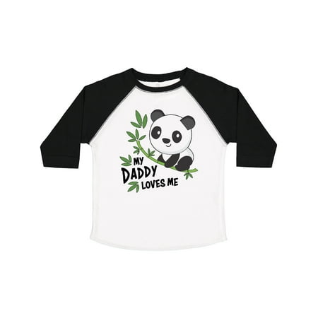 

Inktastic My Daddy Loves Me- Cute Panda Gift Toddler Boy or Toddler Girl T-Shirt