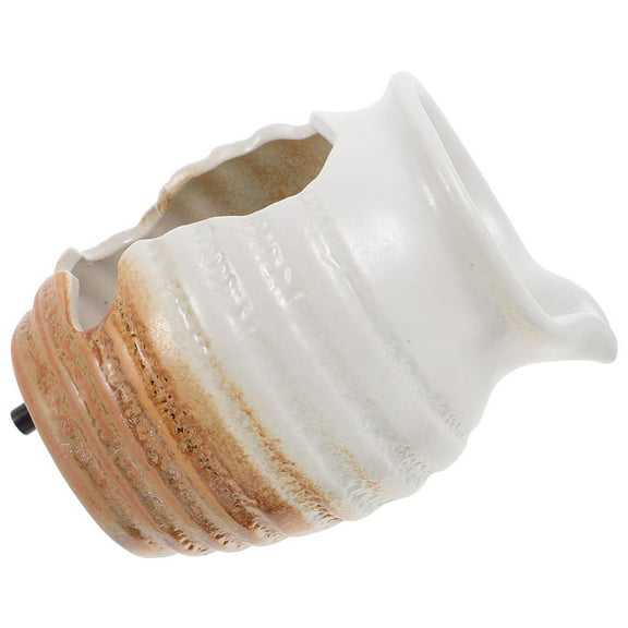 SEWCHICS Ceramic Pot Jar Fountain White 1Pack Indoor Decoration