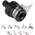 thumbnail image 2 of QUETO Faucet Fitting, Faucet Adapter, Universal Faucet Connector Garden Water Tap Hose Adapter, Suitable Outer Diameter Less Than 20MM, 2 of 2