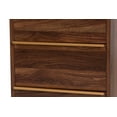 thumbnail image 6 of Baxton Studio Grover Mid-Century Modern Two-Tone Cherry Brown and White Finished Wood 1-Door Sideboard Buffet, 6 of 9