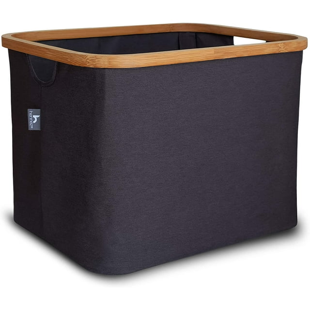 Foldable Fabric Storage Basket Compatible For Ikea Kallax Shelf Can Also Be Used As A Laundry Bin - Toy Basket - Fabric Storage Basket Bin - Gray Rectangular Storage Basket