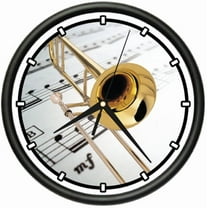 TROMBONE Wall Clock brass musical orchestra new gift