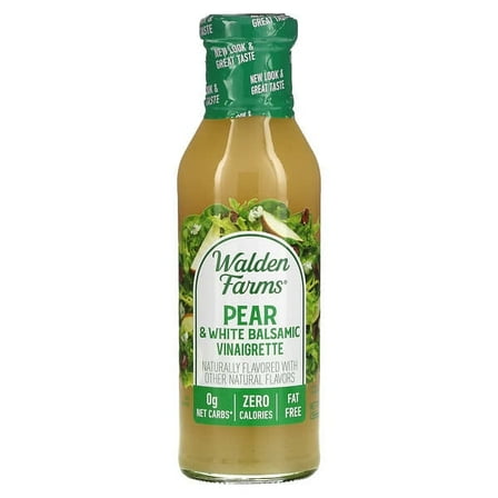 Walden Farms, Pear & White Balsamic Vinaigrette Dressing, 12 fl oz Pack of 3