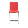 thumbnail image 4 of Uppsala Counter Stool Set of 2 Light Vintage Chrome Frame Tobacco Tangerine, 4 of 8