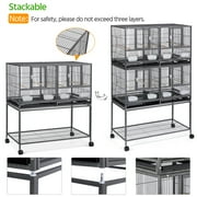 Renwick Divided Breeder Metal Cage for Small Birds