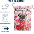 thumbnail image 4 of Pug Valentine House Flags Valentines Flags for Outdoors 28x40 Double Sided Dog Valentines Day Garden Flag Large Valentine''s Banners for Outside Lawn Front Porch Decor, 4 of 7