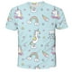 thumbnail image 1 of Unicorn T-shirt Summer Fashion Clothes Girls Clothes Rainbow Boys Clothes Crew Neck Casual Children's T-shirt13T Gong Bohan LED, 1 of 2