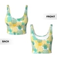 thumbnail image 5 of Lsque Pineapples1 Printed Women'S Sports Bra, Compression, Moisture Wicking, High-Impact Sports Bra For Women,Supportive sports bra-, 5 of 9