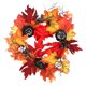thumbnail image 2 of Flores artificiales, flores falsas, flores artificiales, juego de regalo para mujer, guirnalda colgante para festival de Halloween, hoja de arce blanca, colgador de puerta, 2 of 6