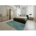 thumbnail image 5 of Ahgly Company Machine Washable Indoor Round Transitional Deep-Sea Green Area Rugs, 8' Round, 5 of 7
