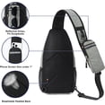 thumbnail image 6 of Sling Bag, Crossbody Backpack Shoulder Chest Bag for Men Women Travel Hiking Casual Daypack, 6 of 9