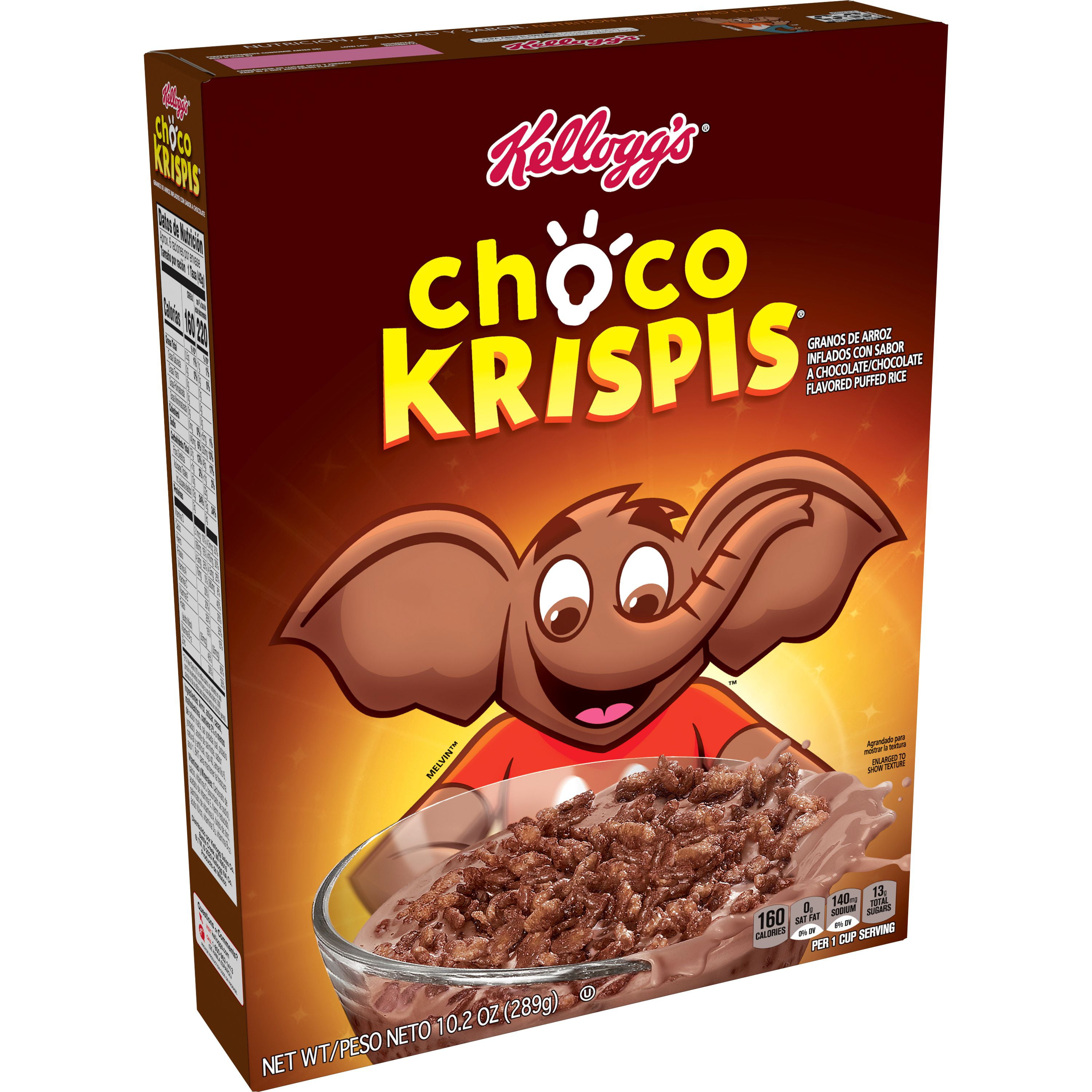 Kellogg&amp;#39;s Choco Krispis Breakfast Cereal, Original, Low Fat, 10.2oz ...