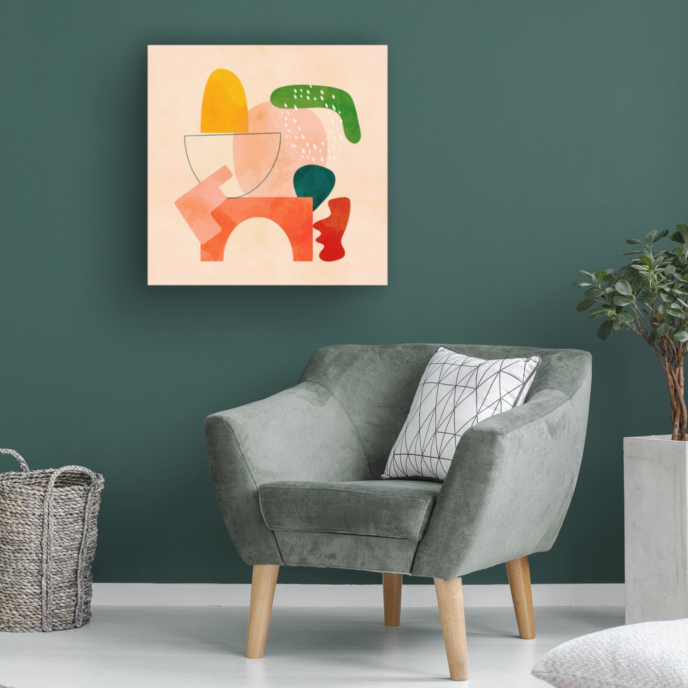 Trademark Fine Art Ana Rut Bre Shapes Play2 Canvas Wall Art