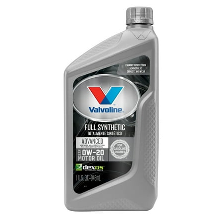 (3 Pack) Valvolineâ¢ Advanced Full Synthetic SAE 0W-20 Motor Oil - 1