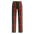 thumbnail image 4 of Adult Fashionable Loose Christmas Printed Casual Pants, Loungewear Sleep Pants with Drawstring Elastic Waist for Home and Comfortable Wear,Wine,L, 4 of 5
