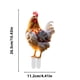 thumbnail image 3 of Decoración navideña de gallinas en forma de enchufe | Estaca de animales de granja para jardín al aire libre | Decoración acrílica de animales para jardín para exhibir en Navidad, 3 of 5