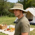 thumbnail image 6 of Outdoor Sun Hat Wide Brim Sun Protection Hat - Windproof Fisherman Hat Breathable Travel Hat, 6 of 6
