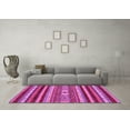 thumbnail image 3 of Ahgly Company Indoor Rectangle Abstract Pink Modern Area Rugs, 8' x 10', 3 of 4