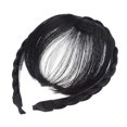 thumbnail image 1 of Flequillo de pelo frontal negro Pelucas Diadema Flequillo de pelo frontal Extensiones de cabello con flecos Trenzas Diadema Mujeres Niñas Flequillo Postizos Extensiones de cabello Pelucas y accesorios, 1 of 1