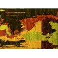 thumbnail image 1 of Ahgly Company Indoor Rectangle Oriental Yellow Modern Area Rugs, 2' x 3', 1 of 4