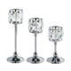 thumbnail image 2 of Candelabro de cristal moderno, candelabro de pilar, soporte para velas de té para plata SML, 2 of 7