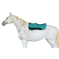 thumbnail image 3 of Horse 30" x 30" Western Contoured Wool Felt Close Contact Saddle Pad Teal 39121TL1, 3 of 5