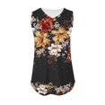 thumbnail image 4 of Puntoco Tops de cuello cuadrado, camisetas sin mangas para mujer, camisetas básicas informales holgadas con cuello en V para verano, 4 of 5