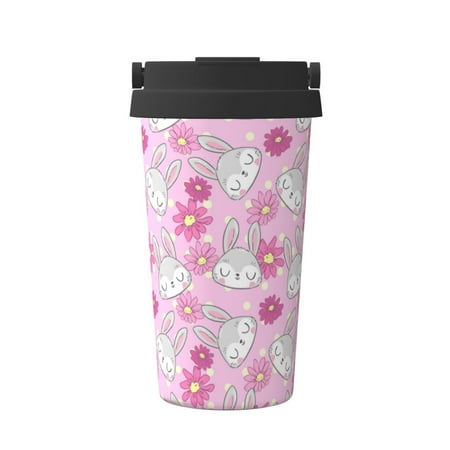 

Zeuib Sunflower Rabbit Print Stainless Steel Vacuum Insulated Coffee Travel Mug Insulated Coffee Mug Travel Mug with Lid Thermal Cup for Outdoor